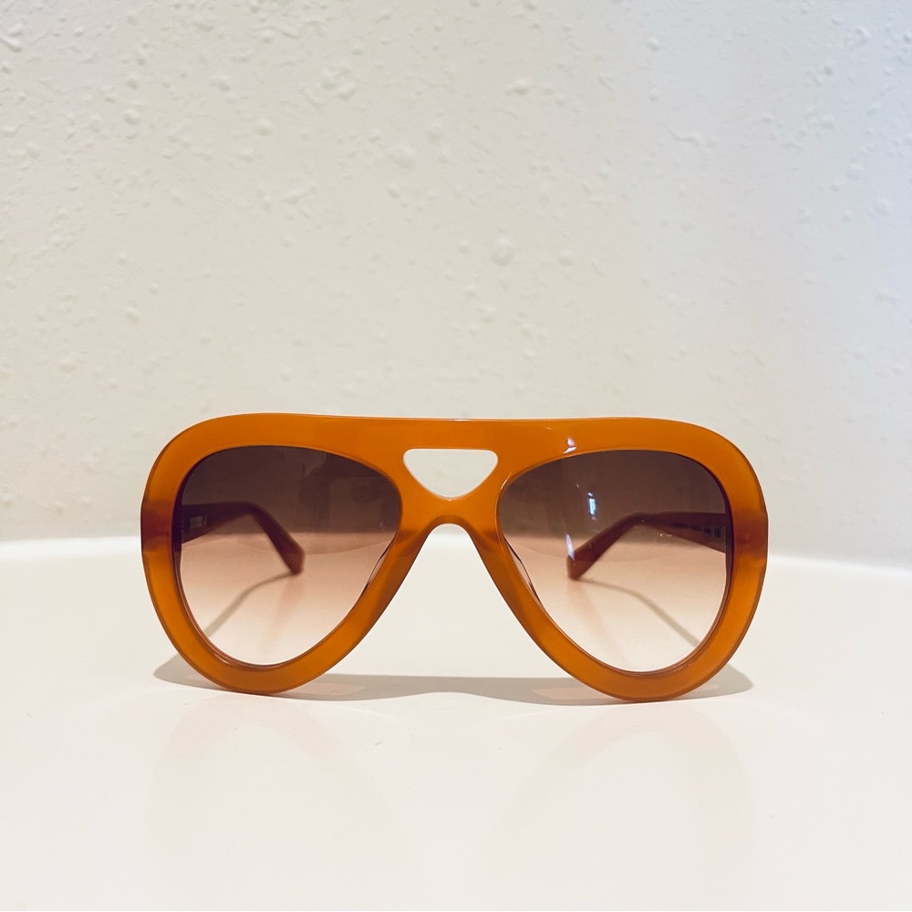 Derek Lam Charlotte Amber Women’s Plastic 54 mm Sunglasses NIB